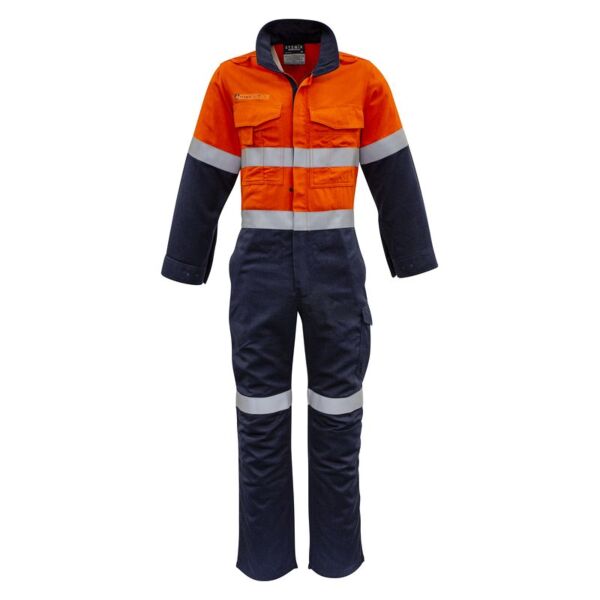 Mens Orange Flame HRC 2 Hoop Taped Spliced Overall Thumbnail