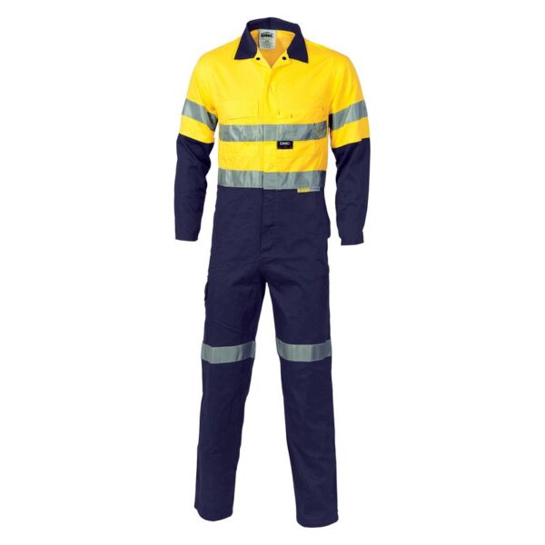 Hi Vis Cool-Breeze Two Tone Cotton Coverall with 3M R/Tape Thumbnail