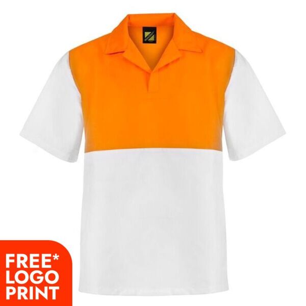 Unisex Food Industry Hi Vis Two Tone Jac Shirt - Short Sleeve Thumbnail