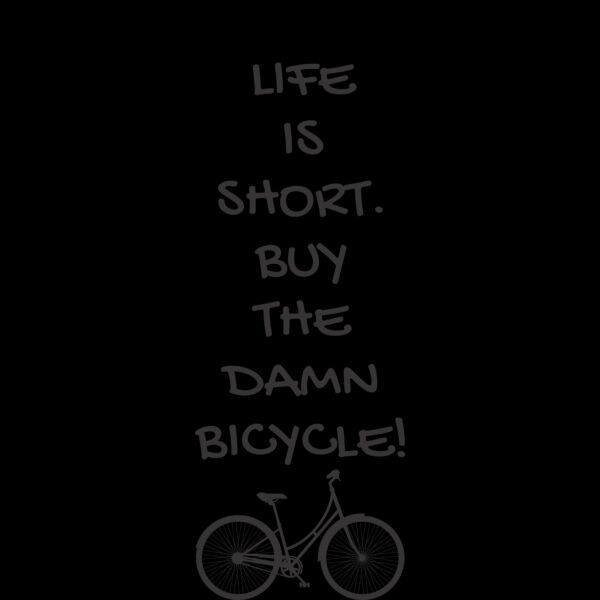 Life is short buy the damn bicycle Thumbnail